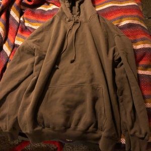 BASIC BRANDY MELVILLE brown oversized hoodie
